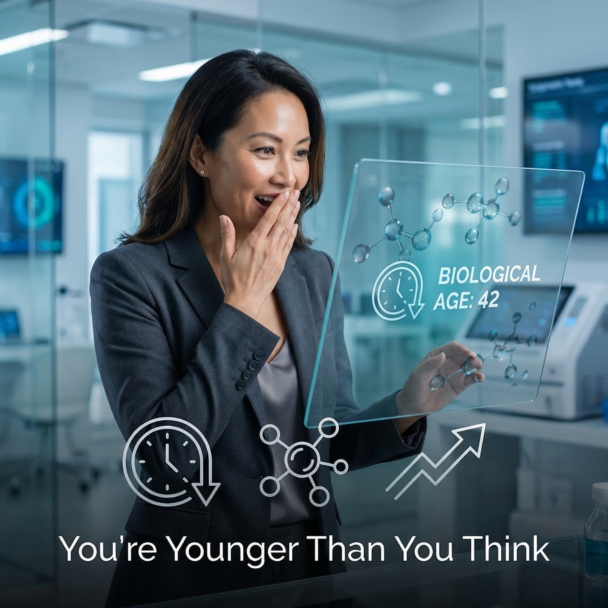 Biological age test epigenetic clock - measuring your true cellular age