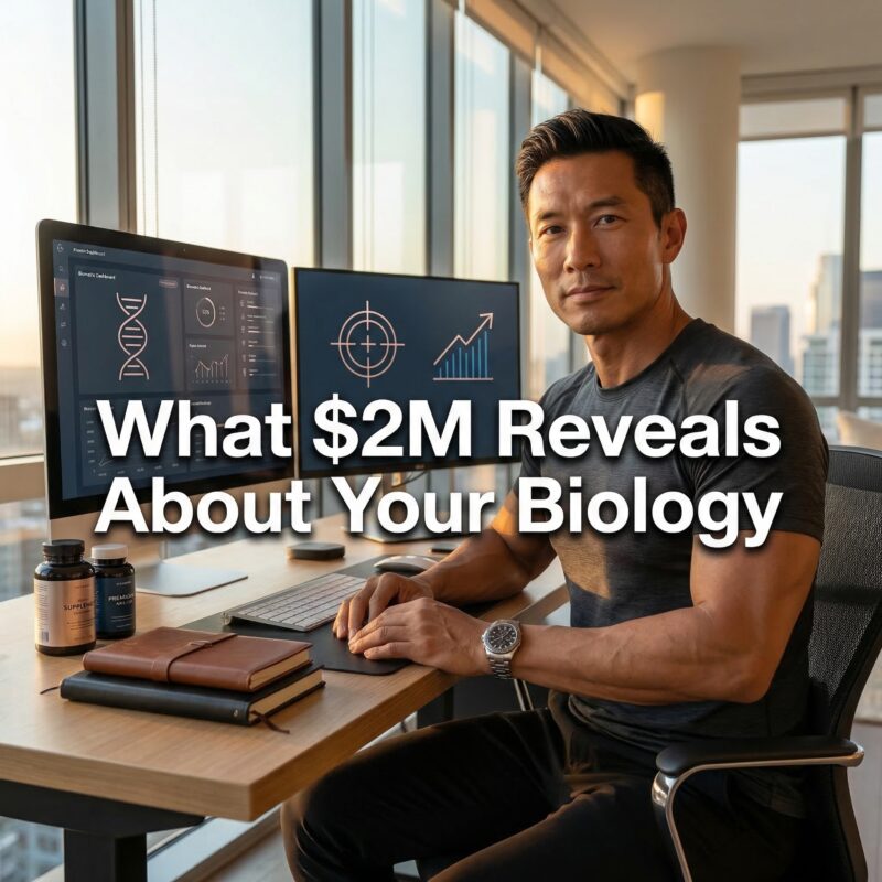 Blueprint protocol anti-aging biohacking - futuristic health optimization concept