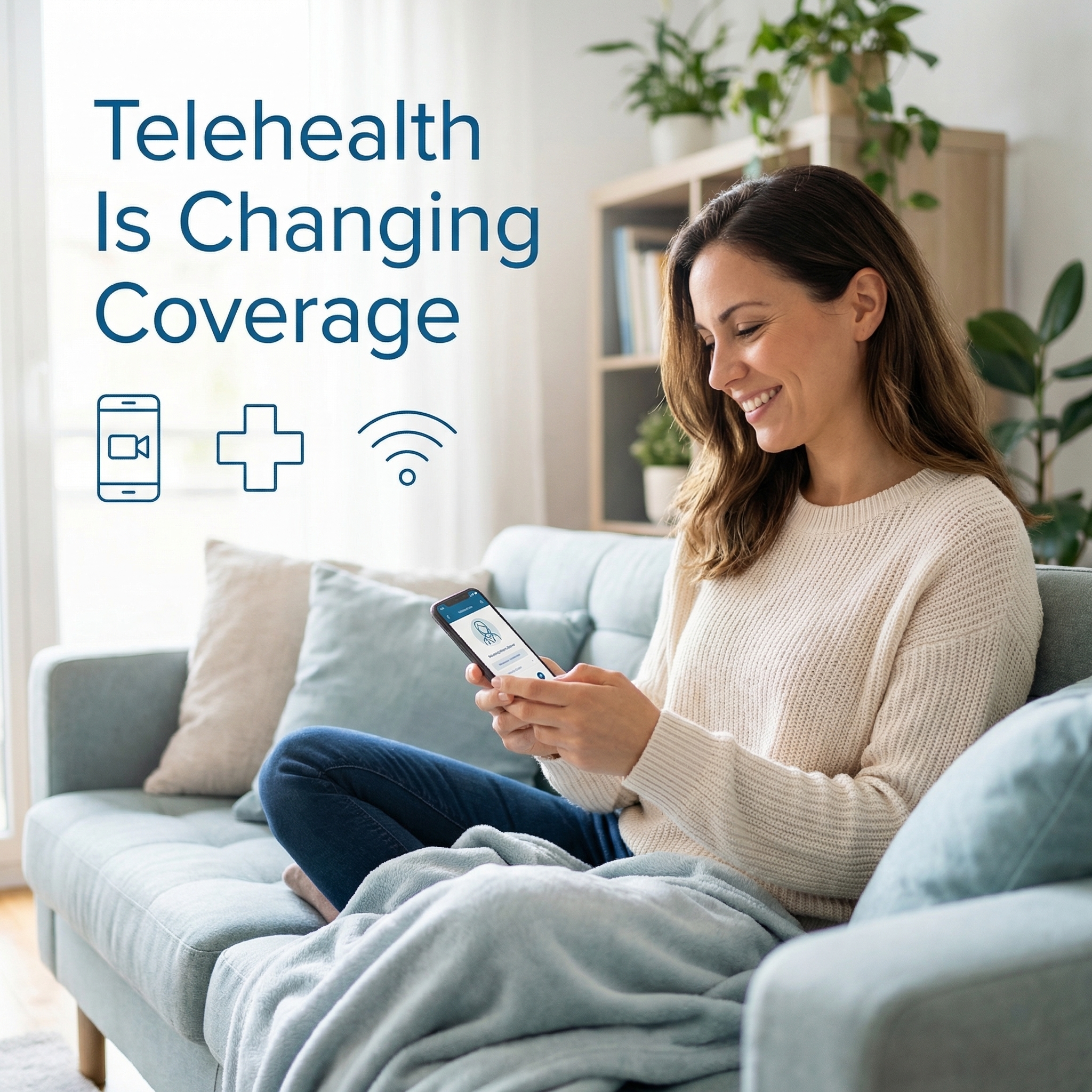 Telehealth changing health insurance coverage in 2026 — virtual care appointment from home