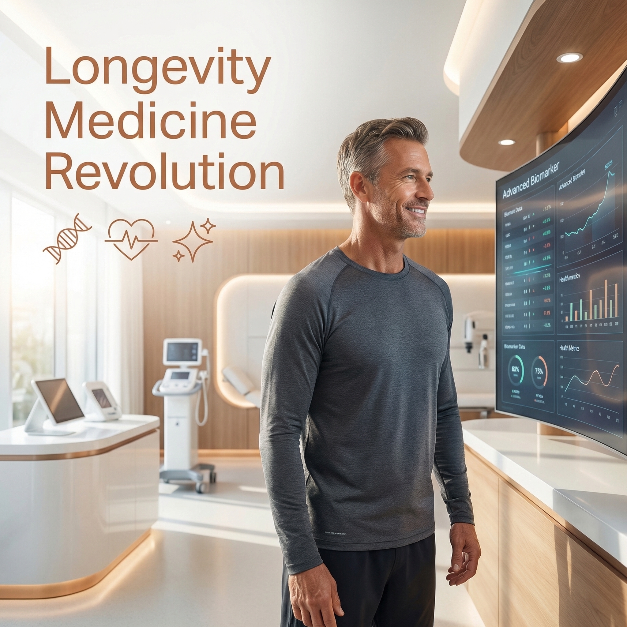 Longevity medicine and concierge doctor providing advanced preventive health screening