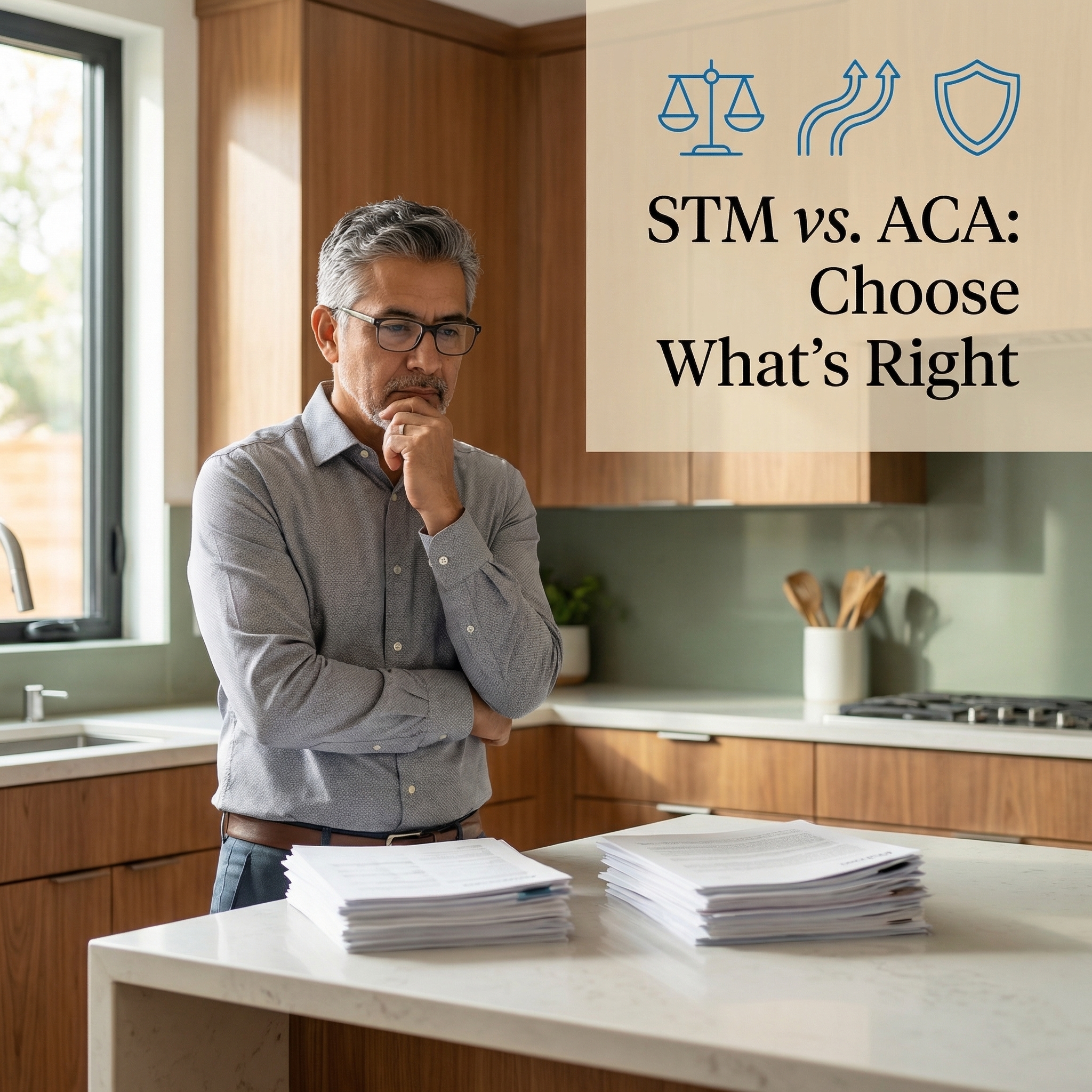 Short-term vs ACA health insurance comparison guide - choosing the right coverage