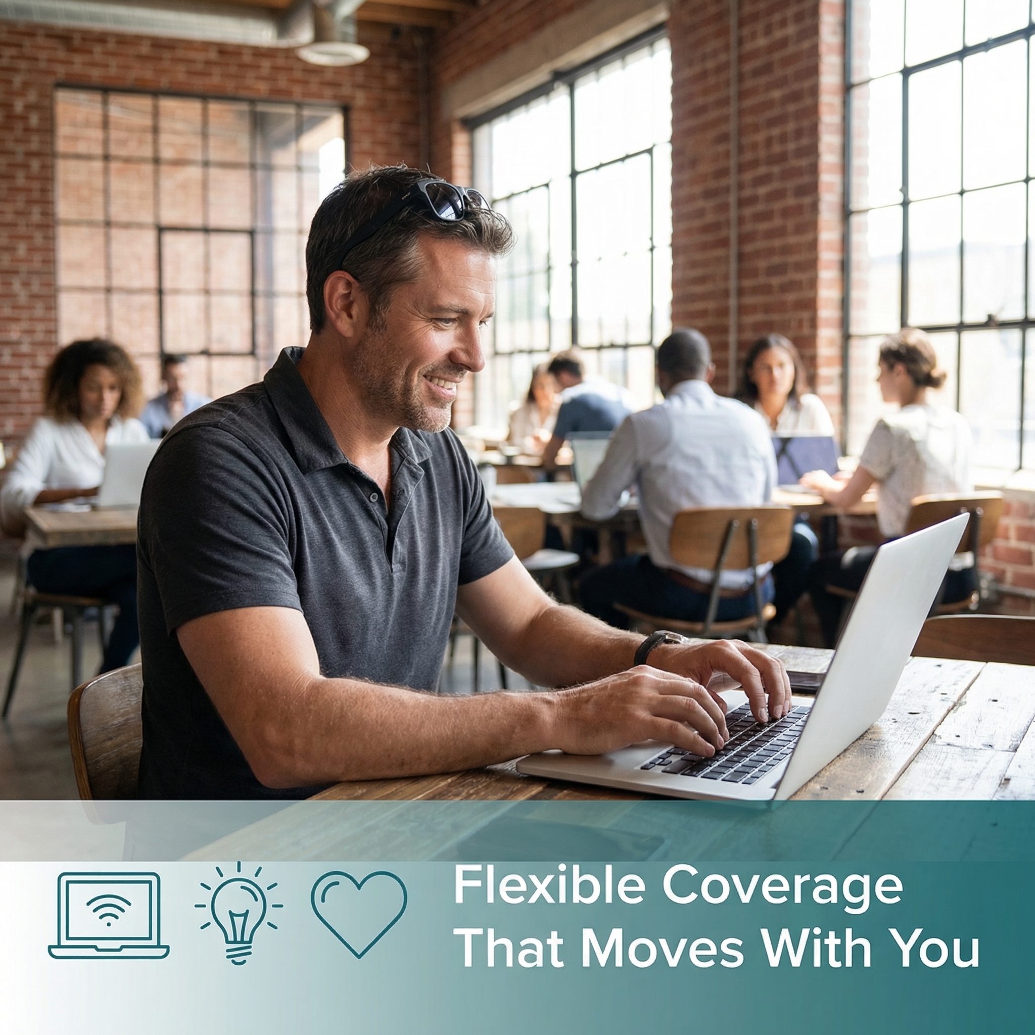 Health insurance for self-employed gig workers - freelancer reviewing flexible coverage options